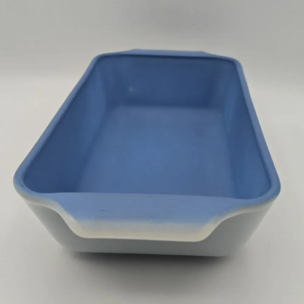 Fire King Loaf Pan Blue Cornflower 1 Qt Anchor Hocking USA Bakeware Vintage 441